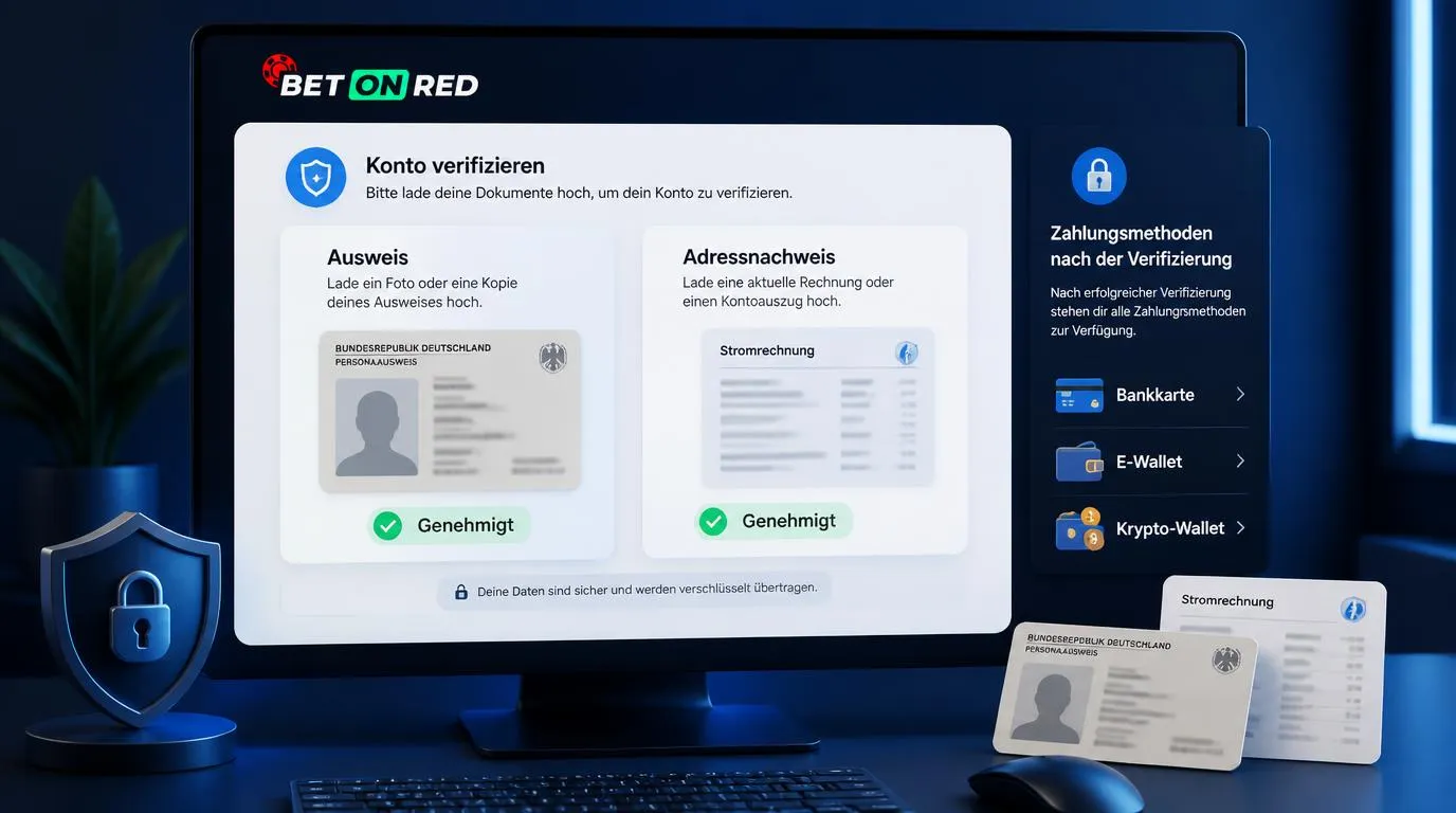 Deutscher Nutzer lädt Ausweis und Adressnachweis zur Konto-Verifizierung im Online-Casino hoch